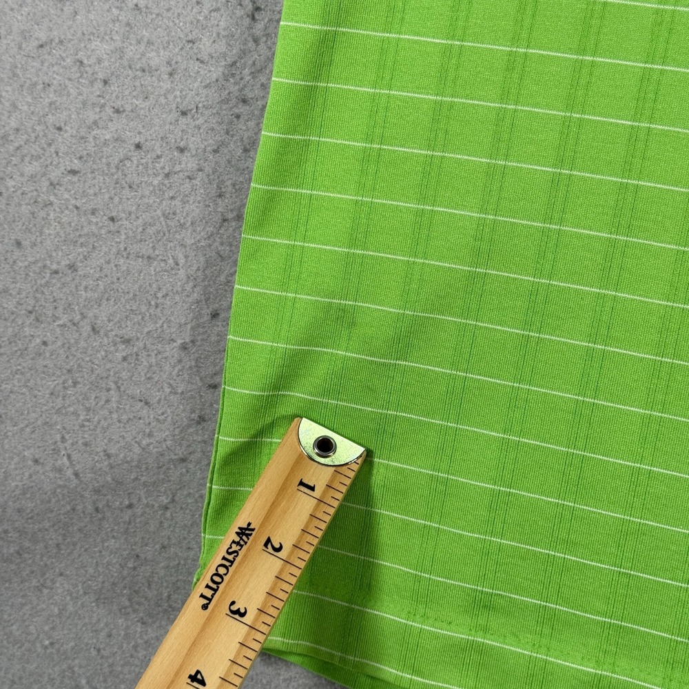 Nike Fit Dry Tigerwoods Polo Shirt Men Large Green Windowpane Comfort Golf Sport - Picture 8 of 11